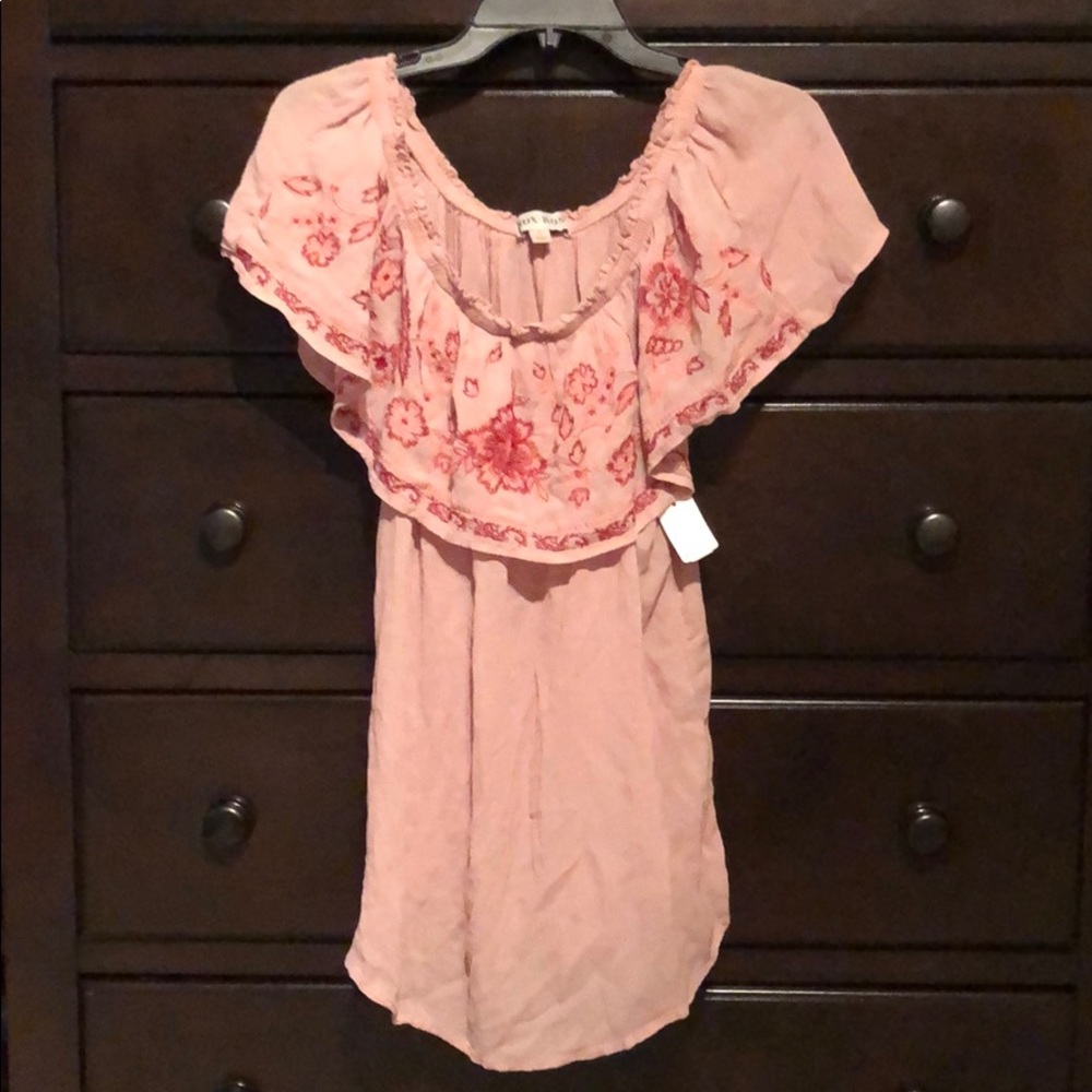 Pink Off The Shoulder Top